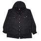 Mens Black Wrangler Fleece Lined Hoodie Chore  Coat