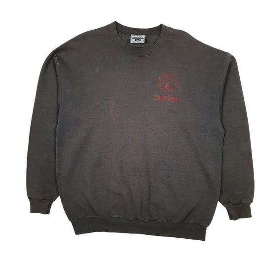 Mens Grey Lee Heavyweight Vintage 90s Ruger Firearms Crewneck Jumper
