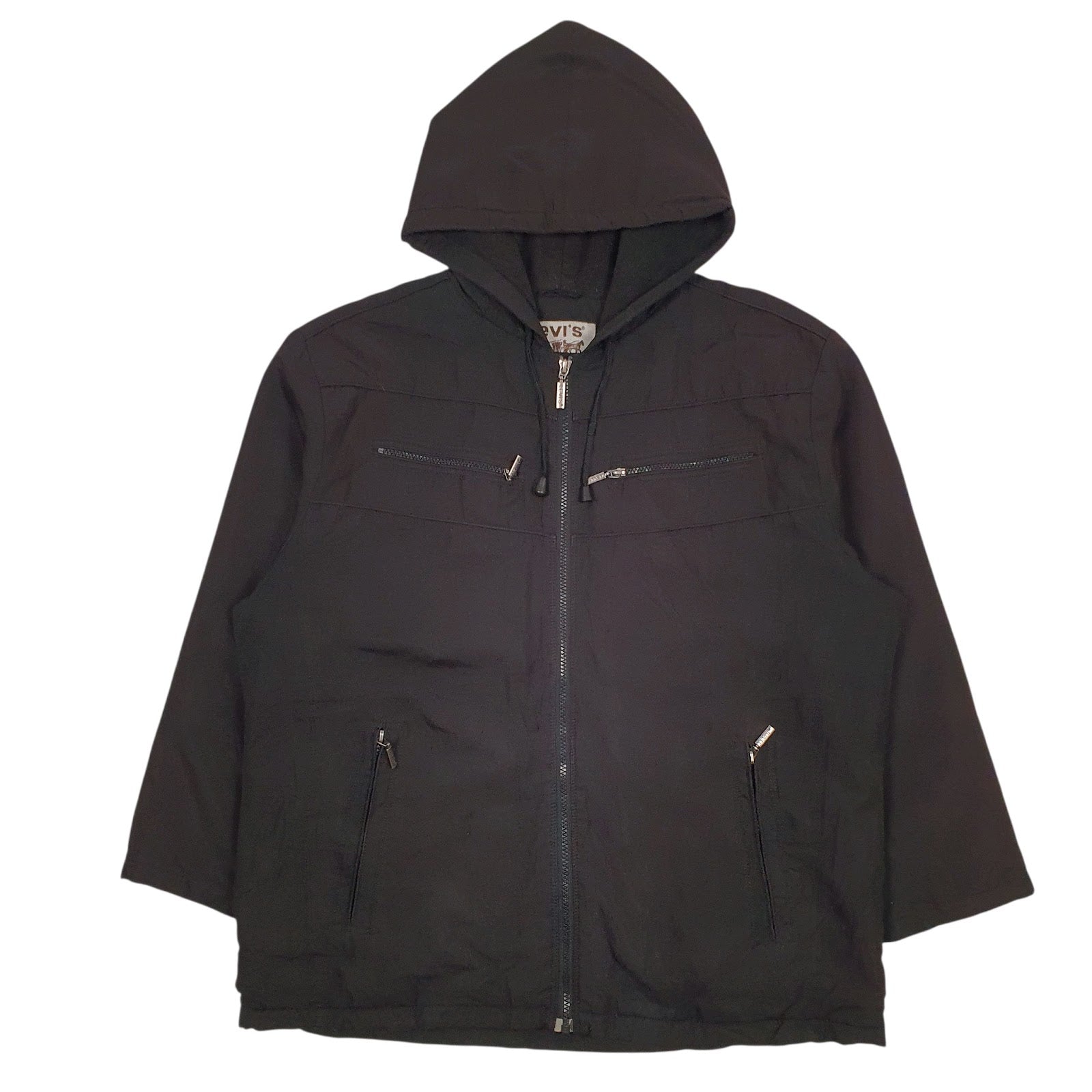 Womens Black Levis   Coat