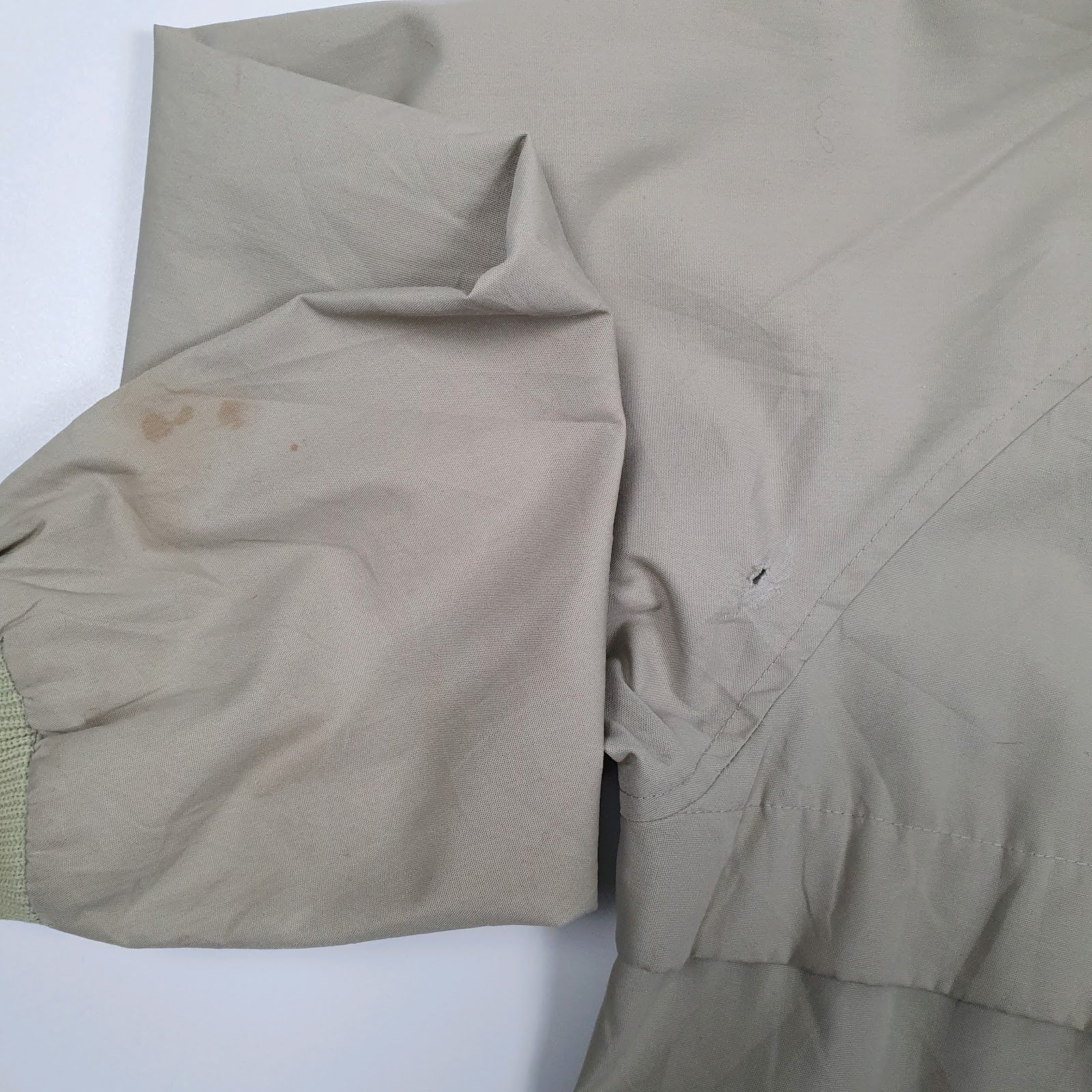 Mens Beige Woolrich Vintage 1970s Windbreaker  Coat