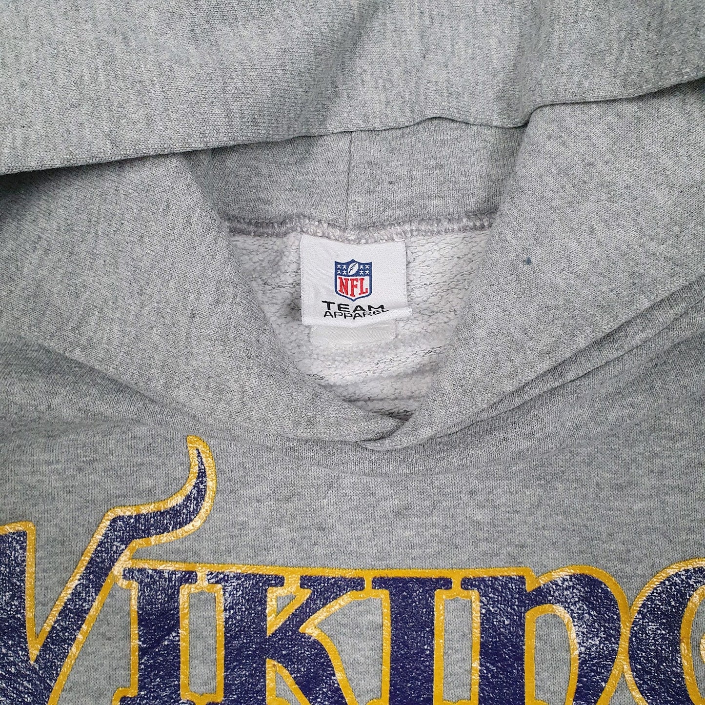Mens Grey NFL Minnesota Vikings Hoodie Jumper