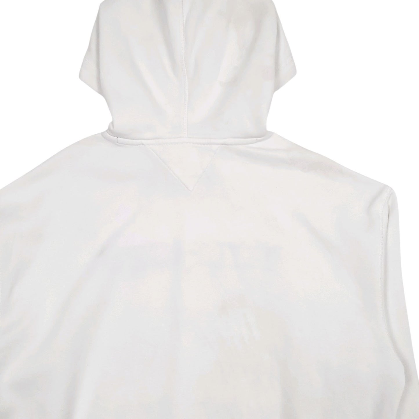 Mens White Tommy Hilfiger Spellout Hoodie Jumper