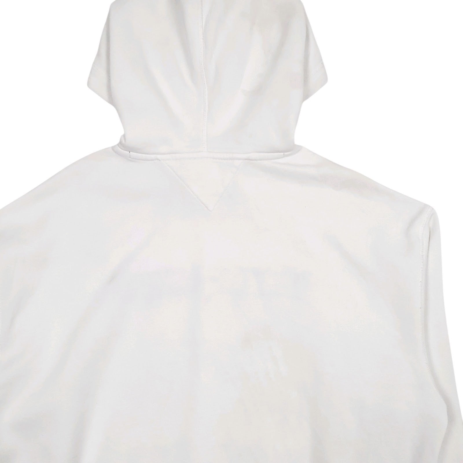 Mens White Tommy Hilfiger Spellout Hoodie Jumper