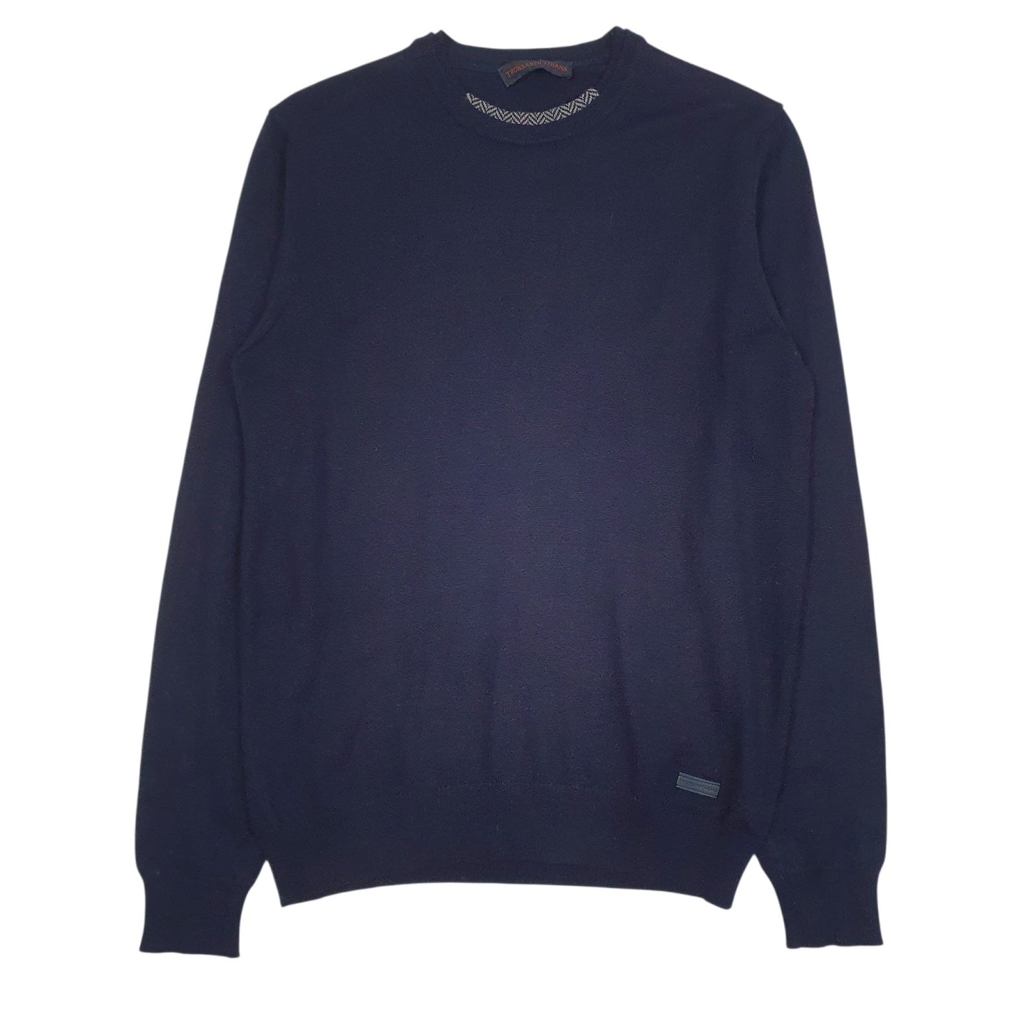 Mens Navy Trussardi  Crewneck Jumper