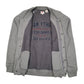 Mens Grey Levis Varsity College Jacket Full Zip Jumper