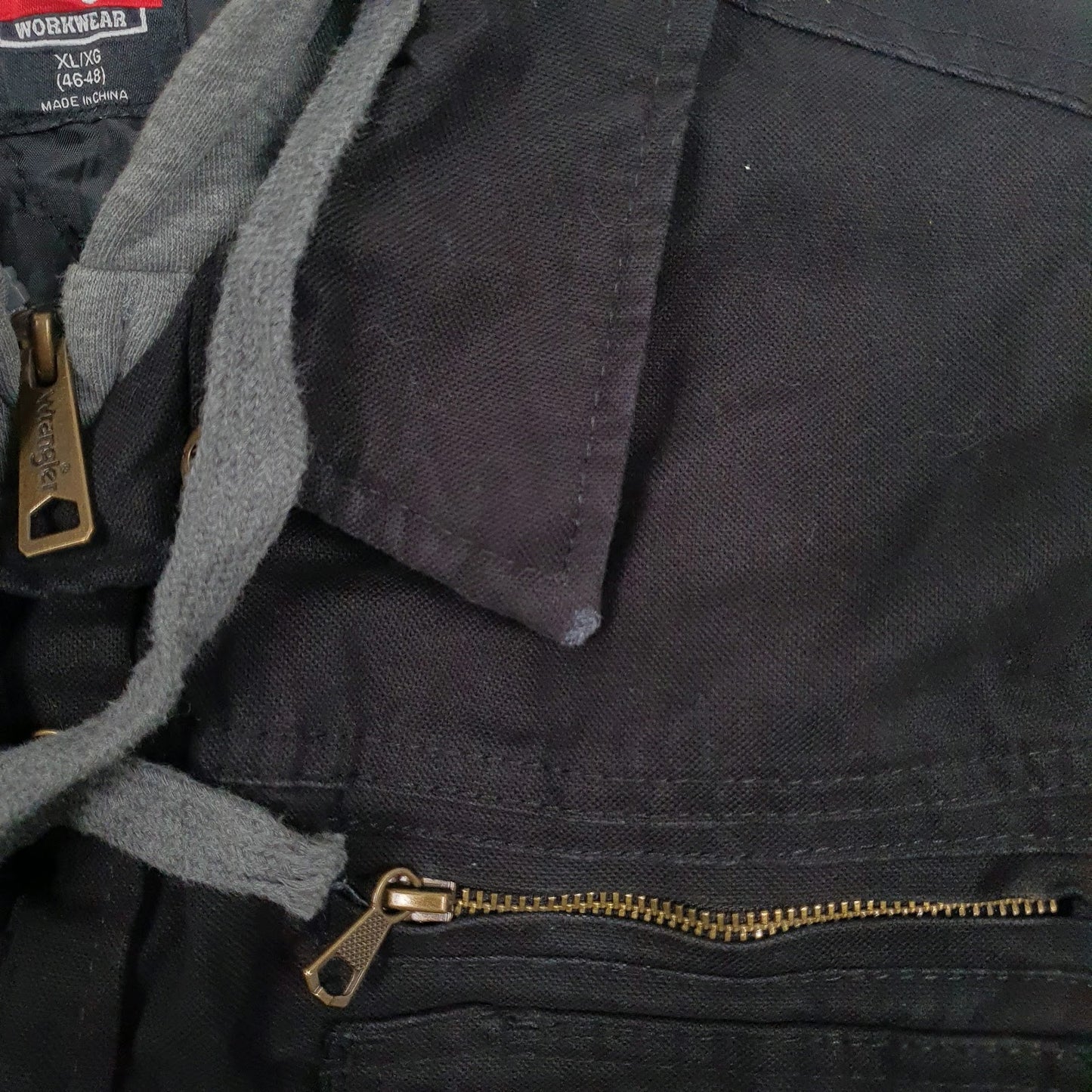 Mens Black Wrangler Padded  Coat