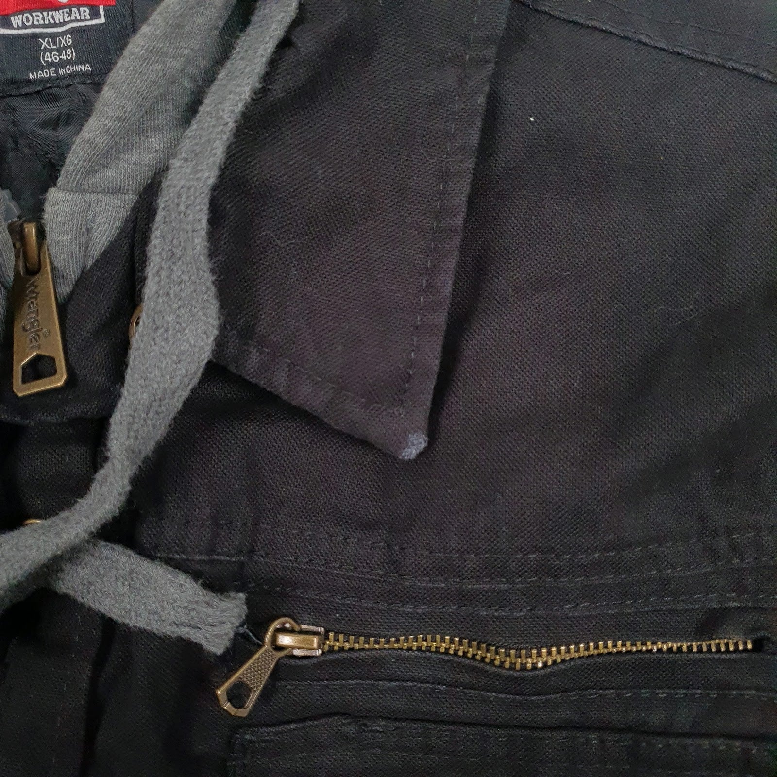 Mens Black Wrangler Padded  Coat