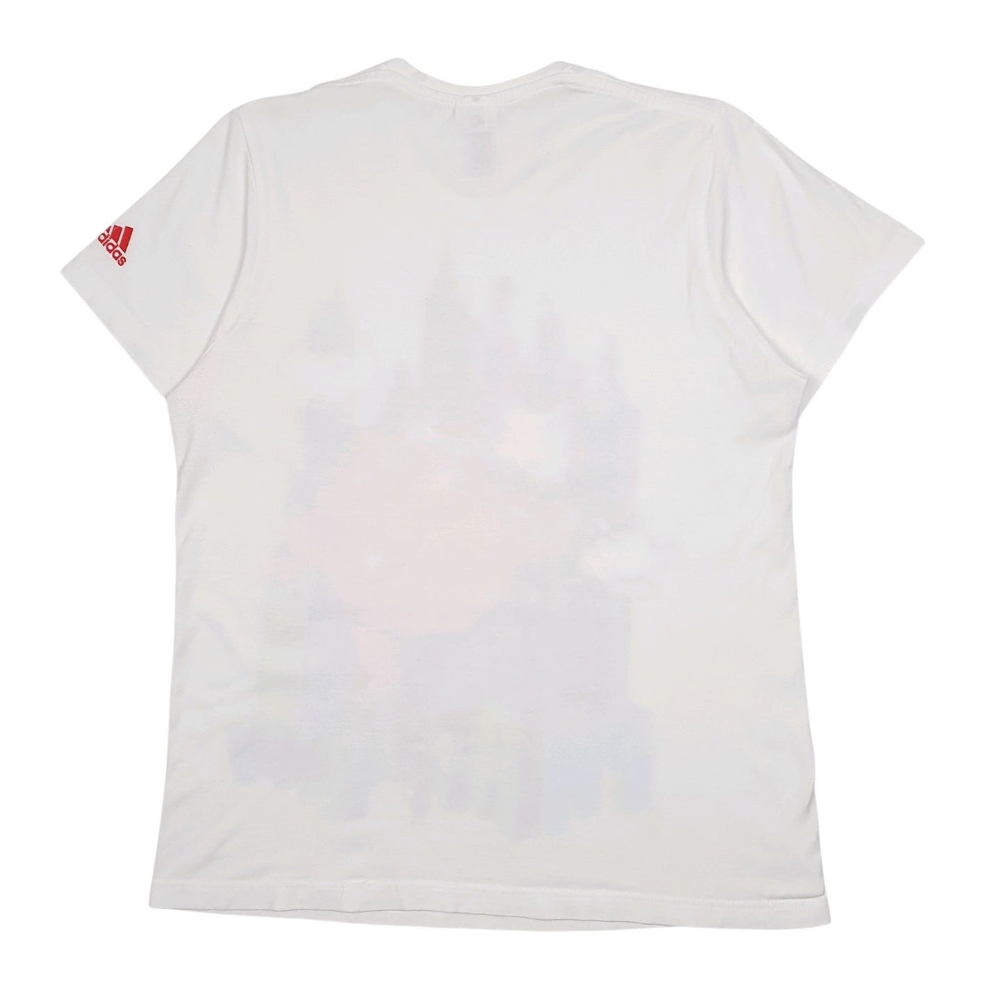 Mens White Adidas   T Shirt