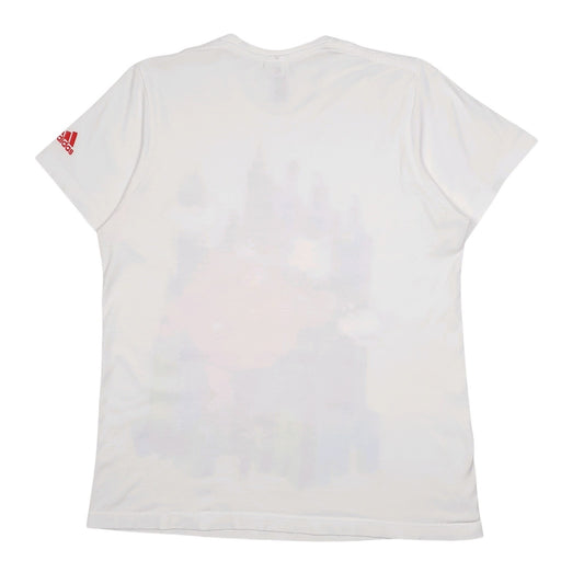 Mens White Adidas   T Shirt