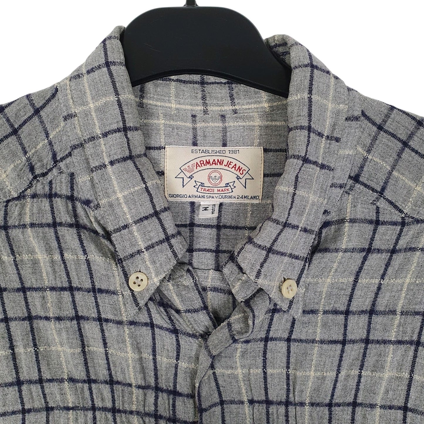 Mens Grey Armani   Shirt
