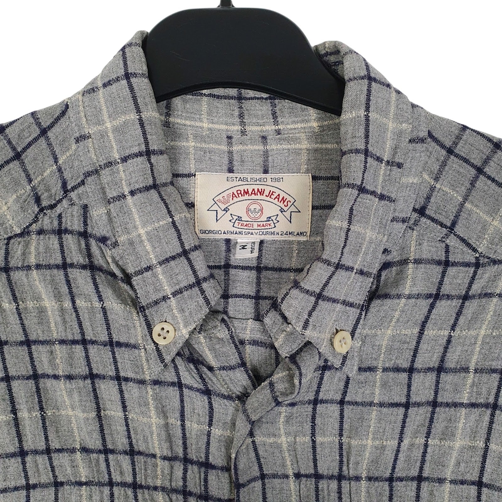 Mens Grey Armani   Shirt