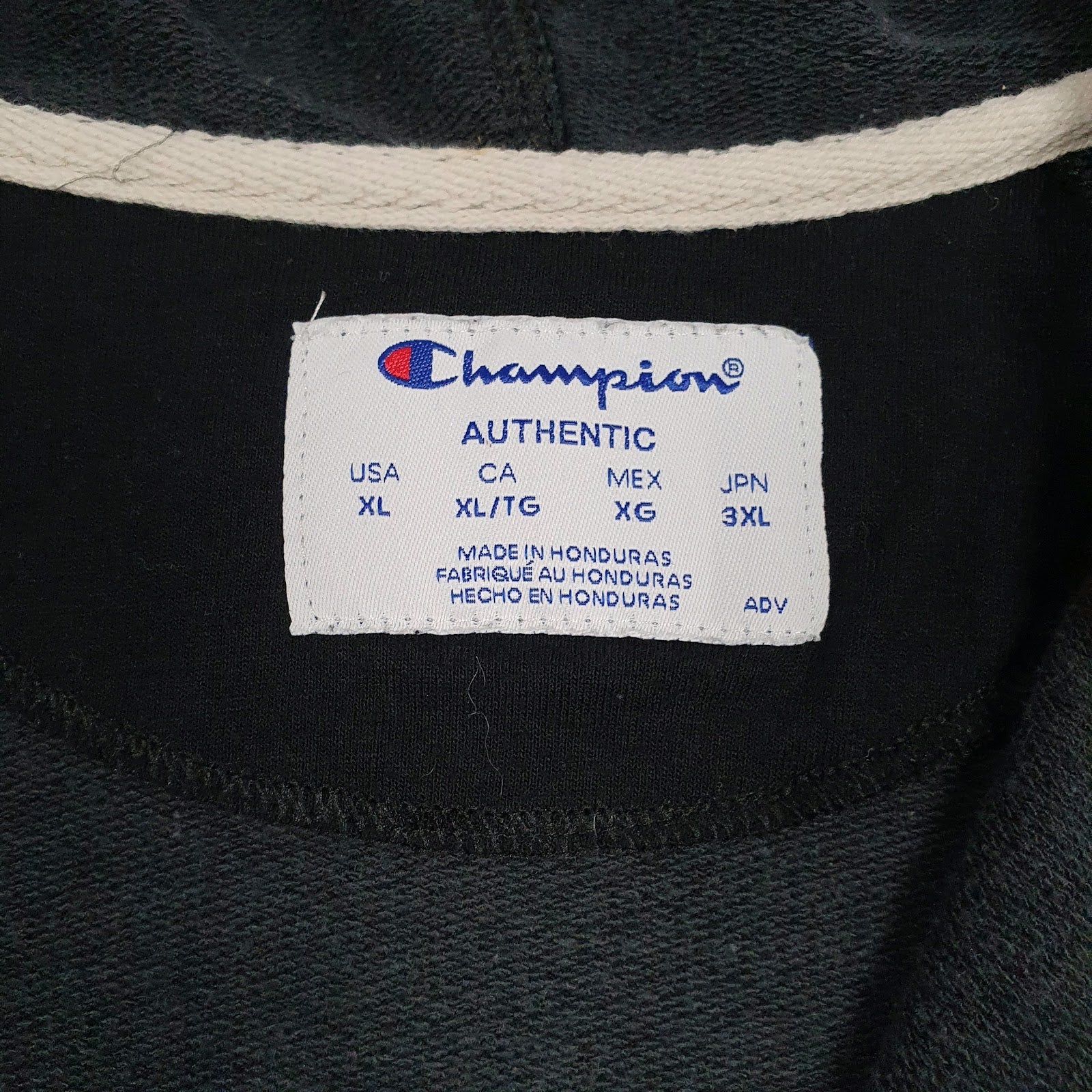Womens Black Champion  Full Zip Jumper