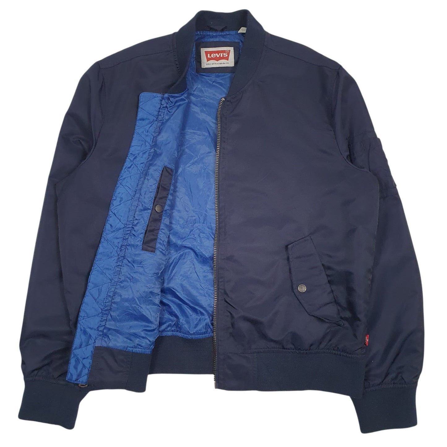 Mens Navy Levis   Coat