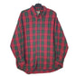 Mens Red L.L.Bean Flannel Long Sleeve Shirt