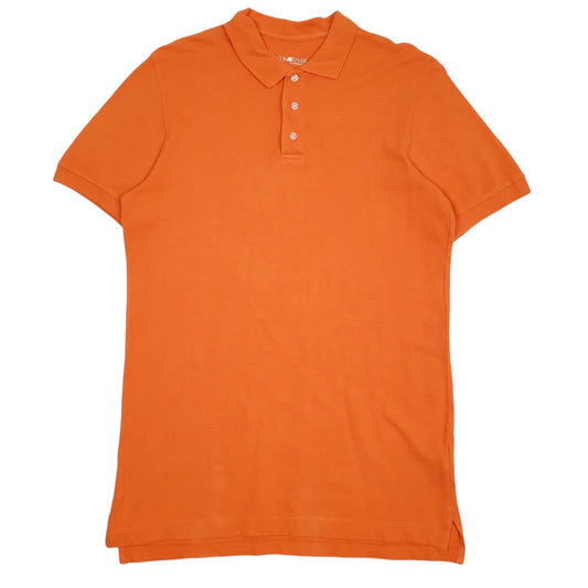 Mens Orange Sun River  Short Sleeve Polo Shirt