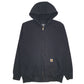 Mens Black Carhartt  Full Zip Jumper