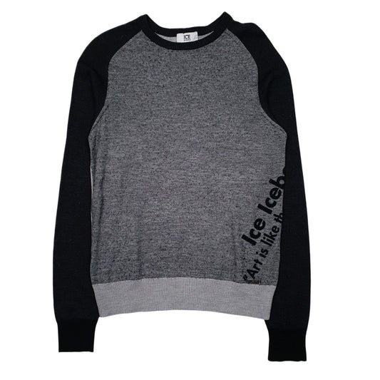 Mens Grey Iceberg  Crewneck Jumper