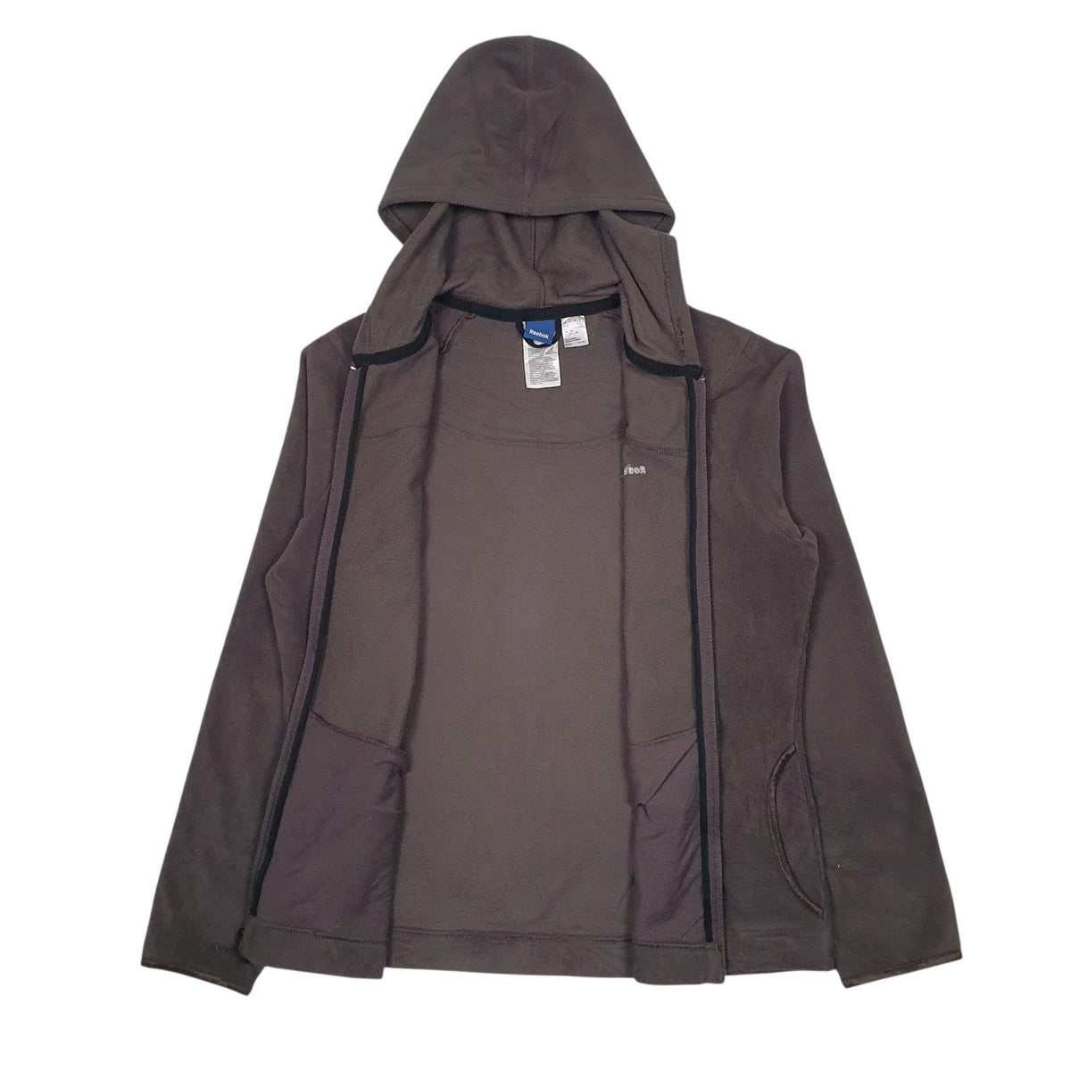 Womens Grey Reebok  Full Zip Jumper