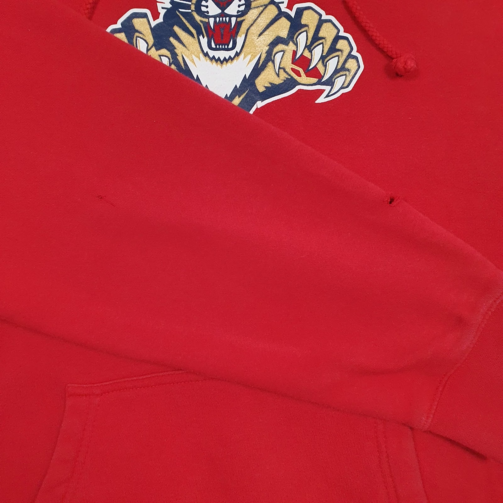 Mens Red Reebok NHL Florida Panthers Hoodie Jumper
