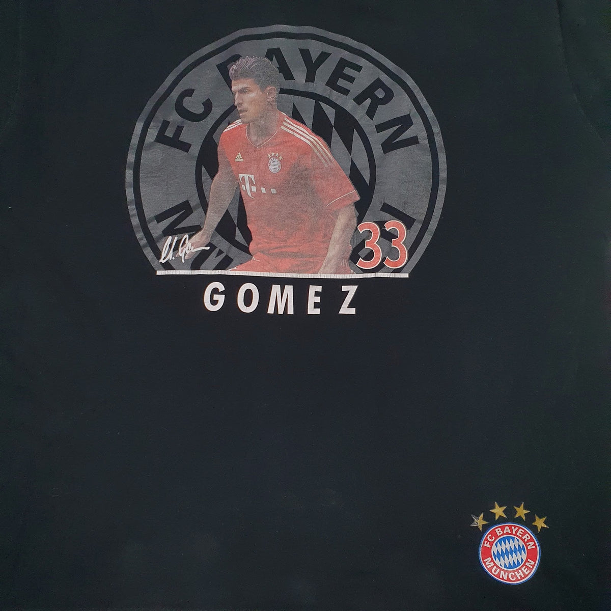 Mens Black FC Bayern Gomez  T Shirt