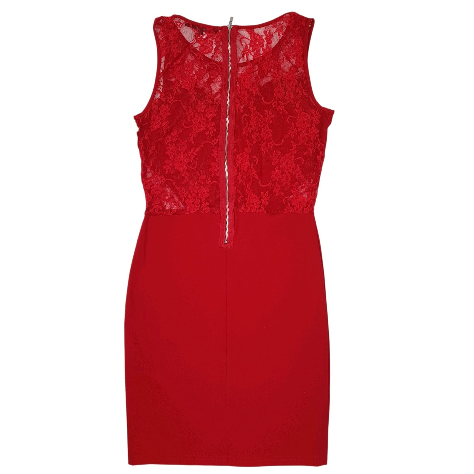 Womens Red Ann Christine Lace Cocktail  Dress