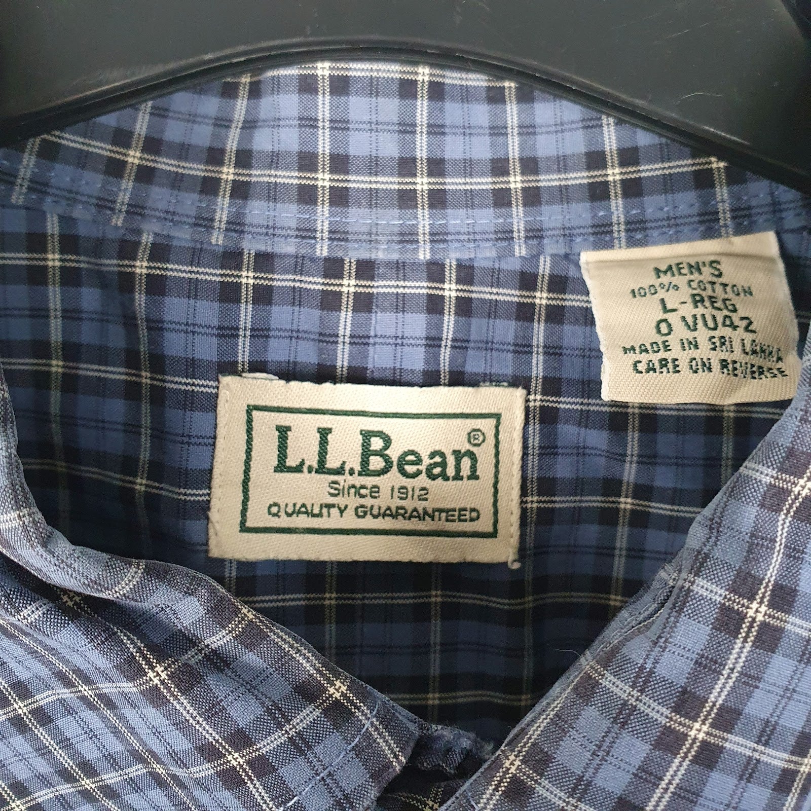 Mens Blue L.L.Bean   Shirt