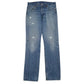 Mens Blue Levis Distressed 501 JeansW34 L36