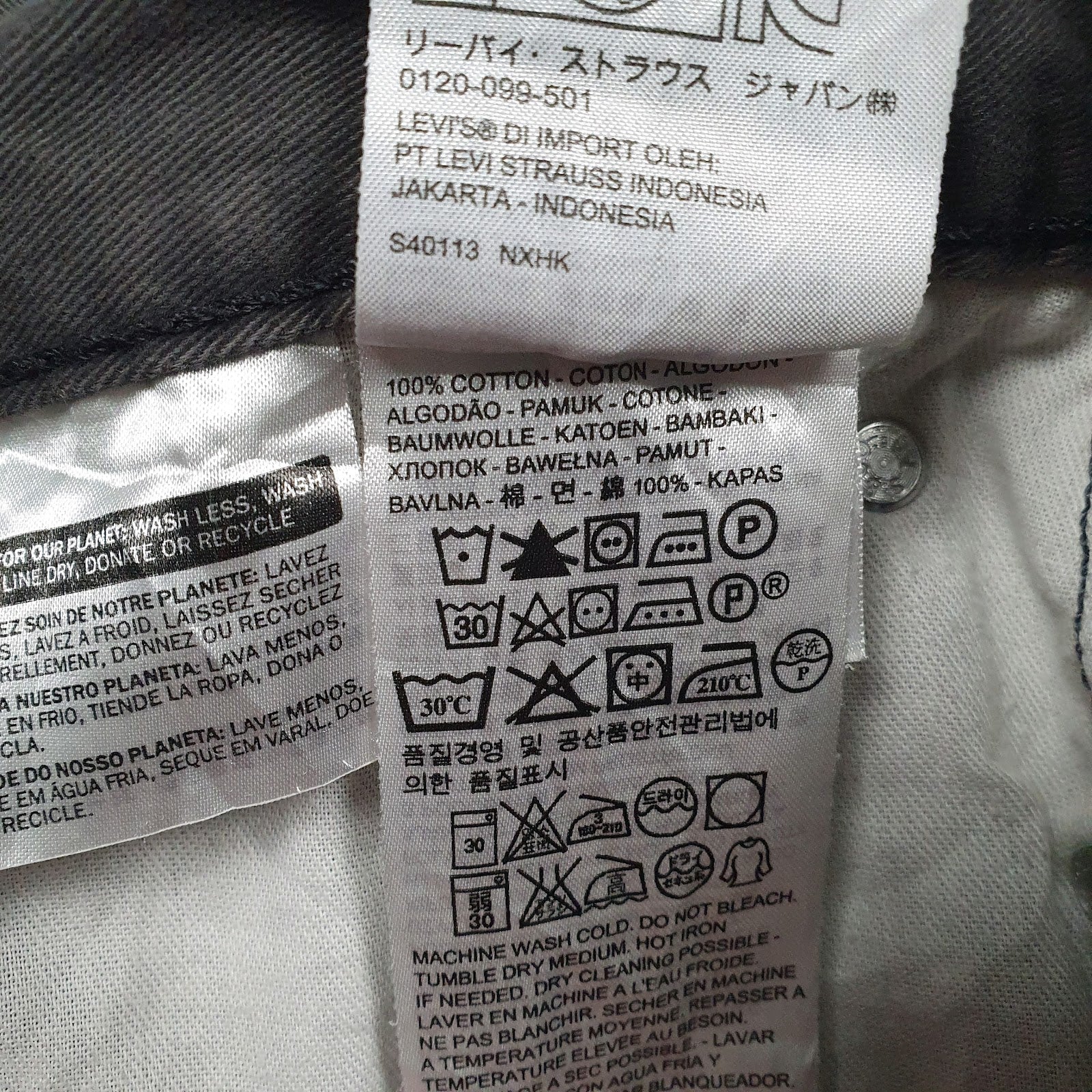 Mens Grey Levis   Jeans