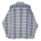 Mens Blue Club Flannel Vintage  Shirt