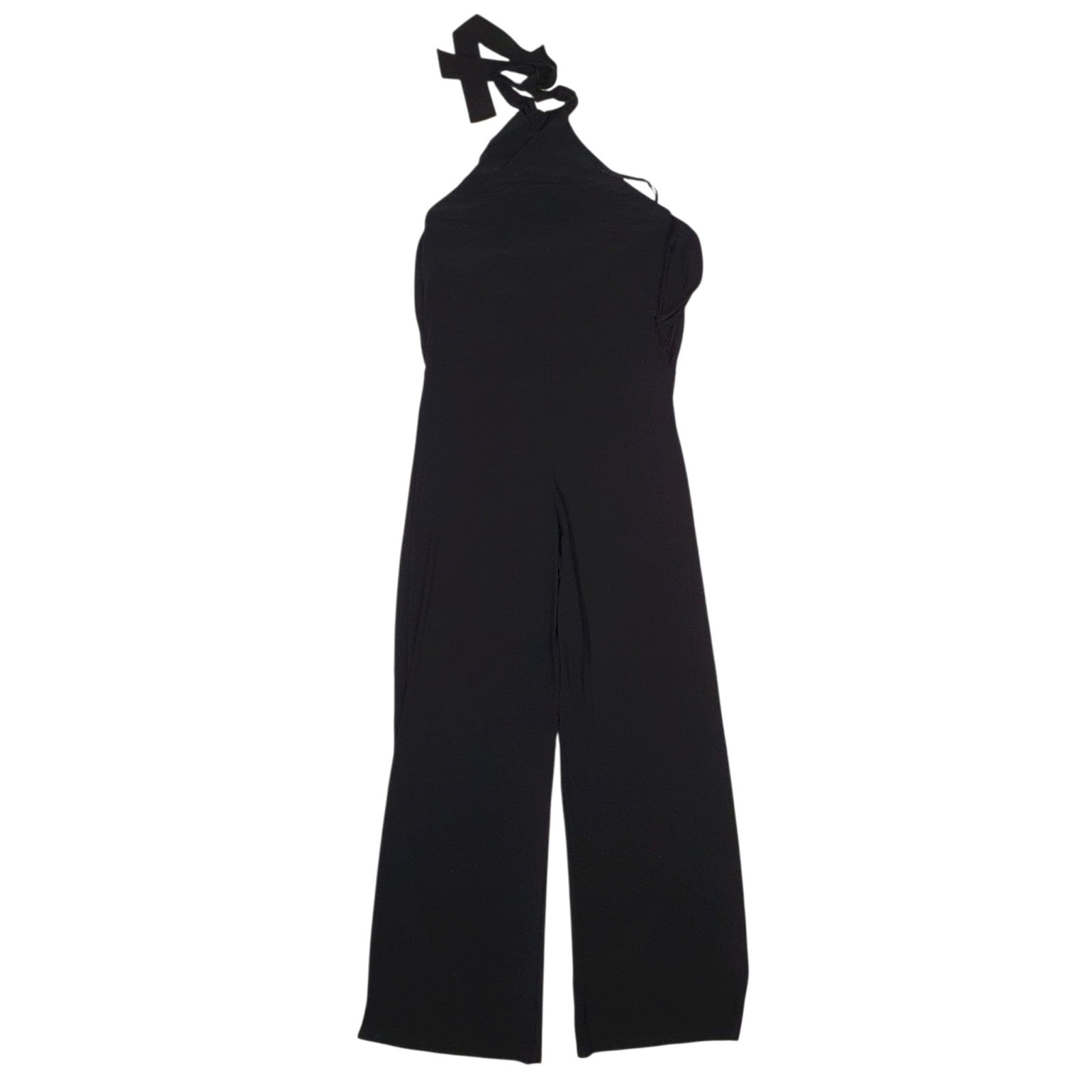 Womens Black Melrose Asymmetric Flared Leg  Dress