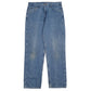 Mens Blue Carhartt Flannel Lined B172 DST JeansW36 L32