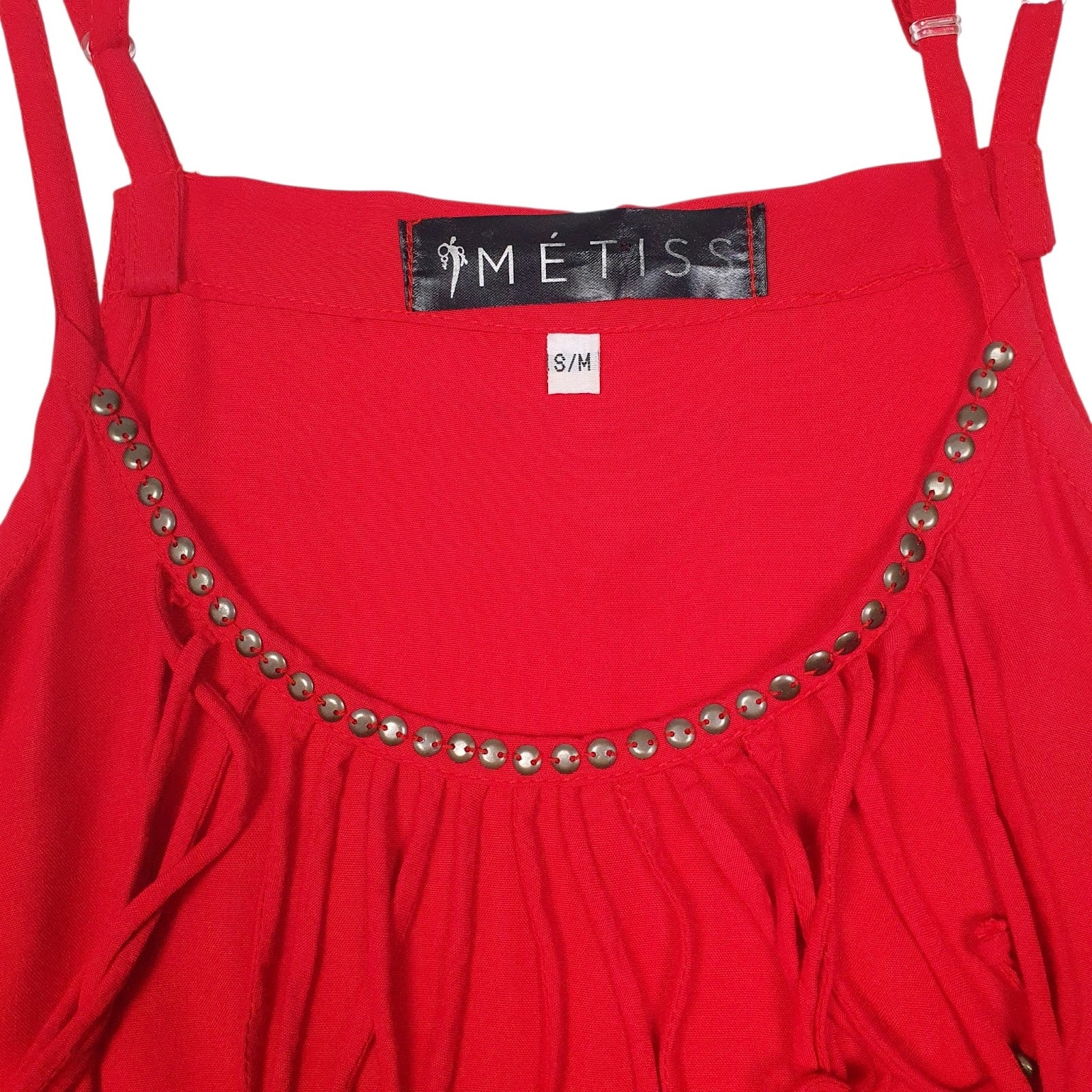 Womens Red Metiss Summer Strappy  Dress
