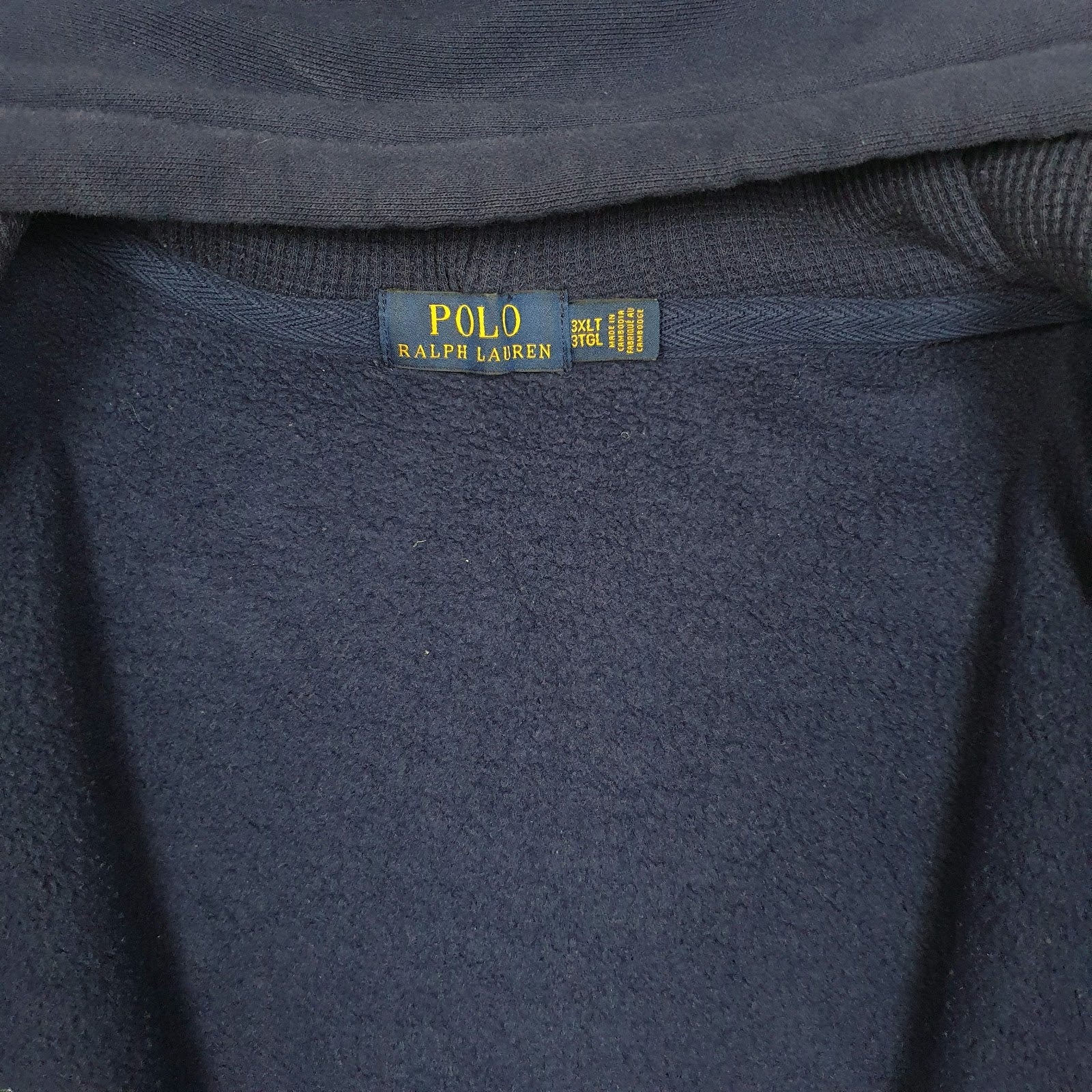 Mens Navy Polo Ralph Lauren Hoodie Full Zip Jumper