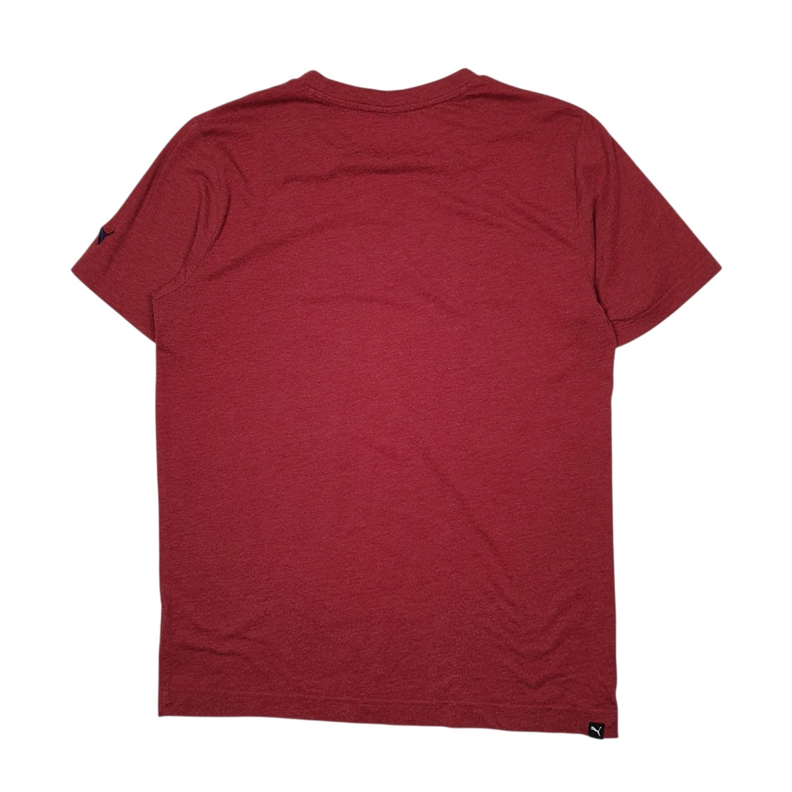 Mens Burgundy Puma   T Shirt