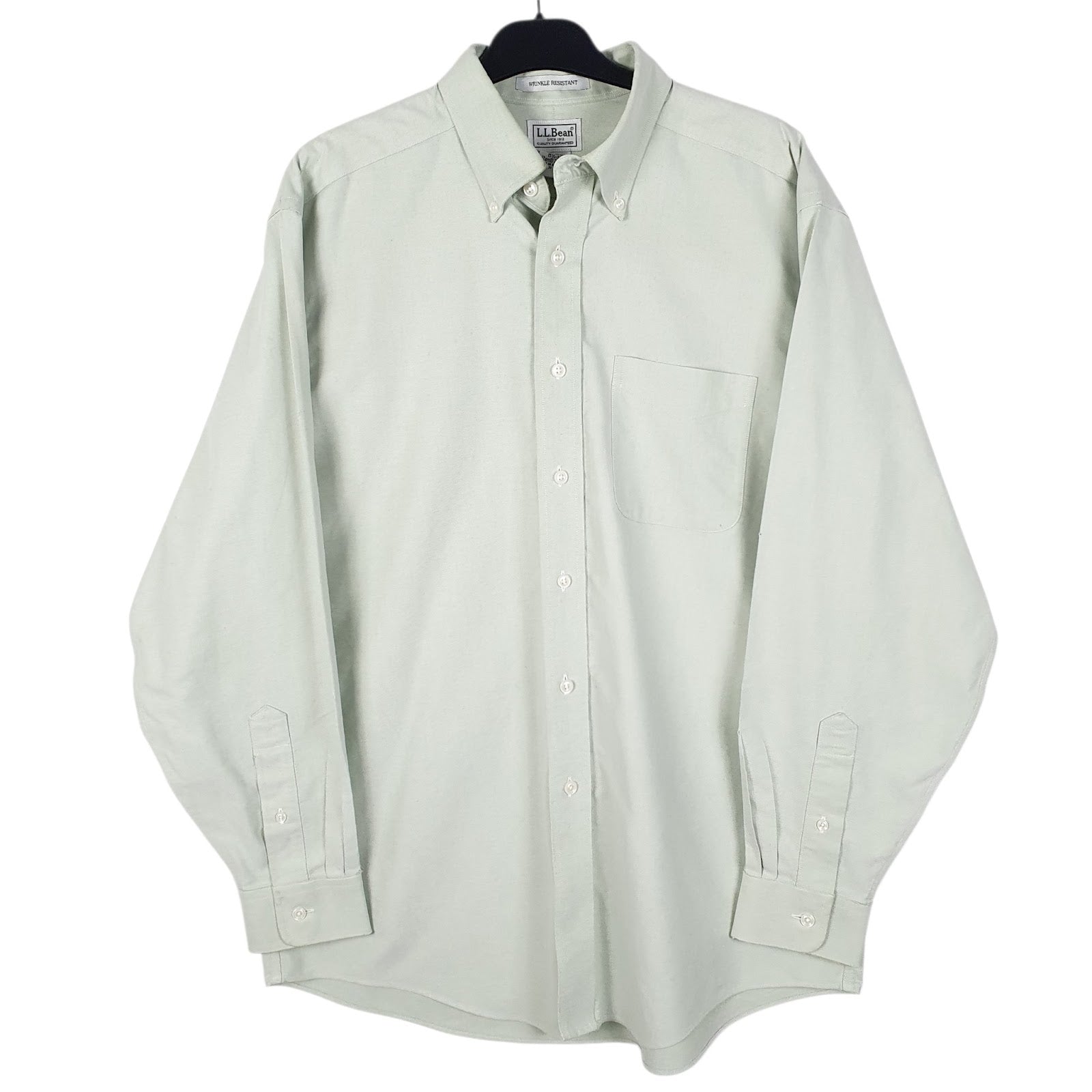 Mens Green L.L.Bean  Long Sleeve Shirt