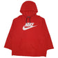 Mens Red Nike Spellout Hoodie Jumper