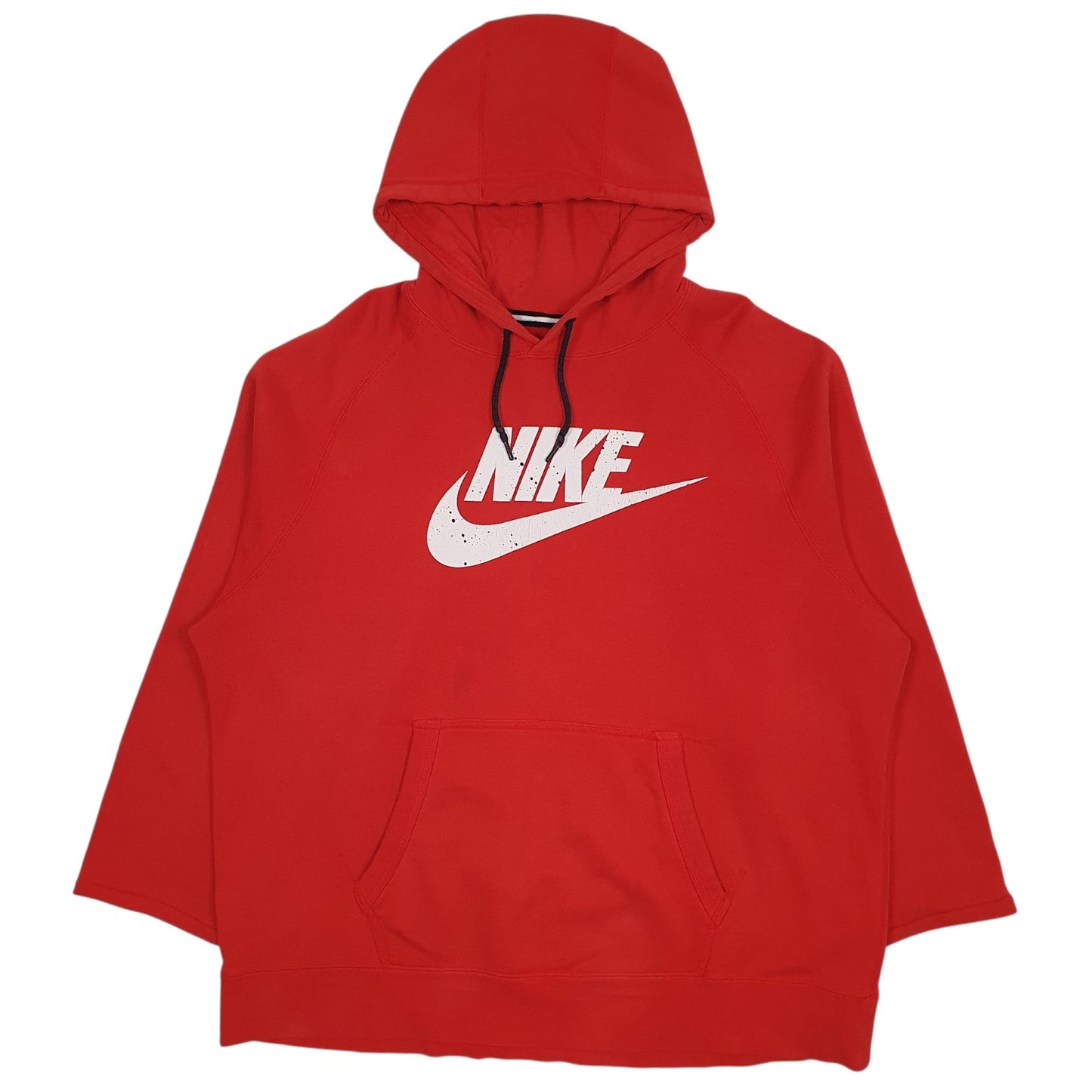 Mens Red Nike Spellout Hoodie Jumper