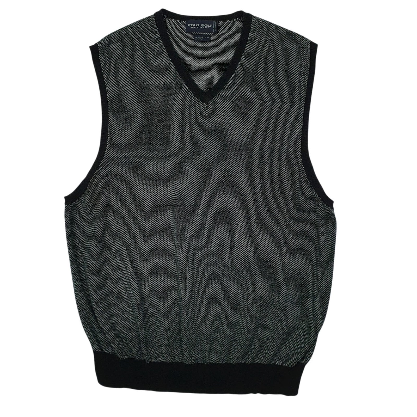 Mens Grey Polo Ralph Lauren Golf Vest Jumper