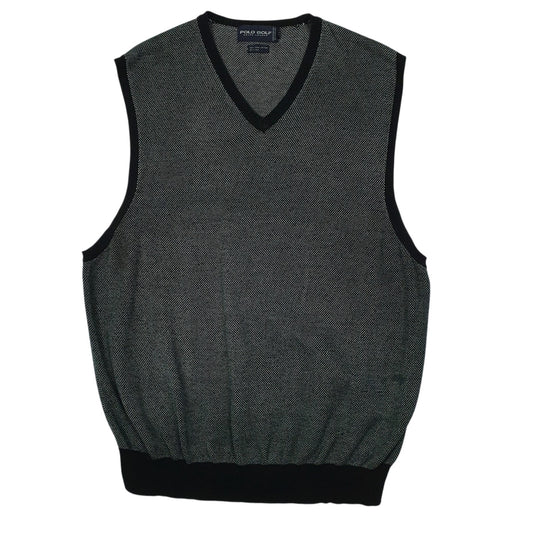 Mens Grey Polo Ralph Lauren Golf Vest Jumper