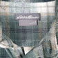 Mens Green Eddie Bauer Flannel  Shirt