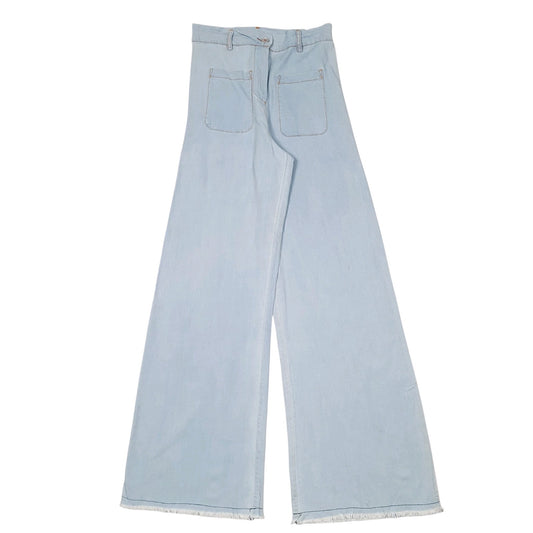 Womens Blue Spazio Otto  Chino Trousers