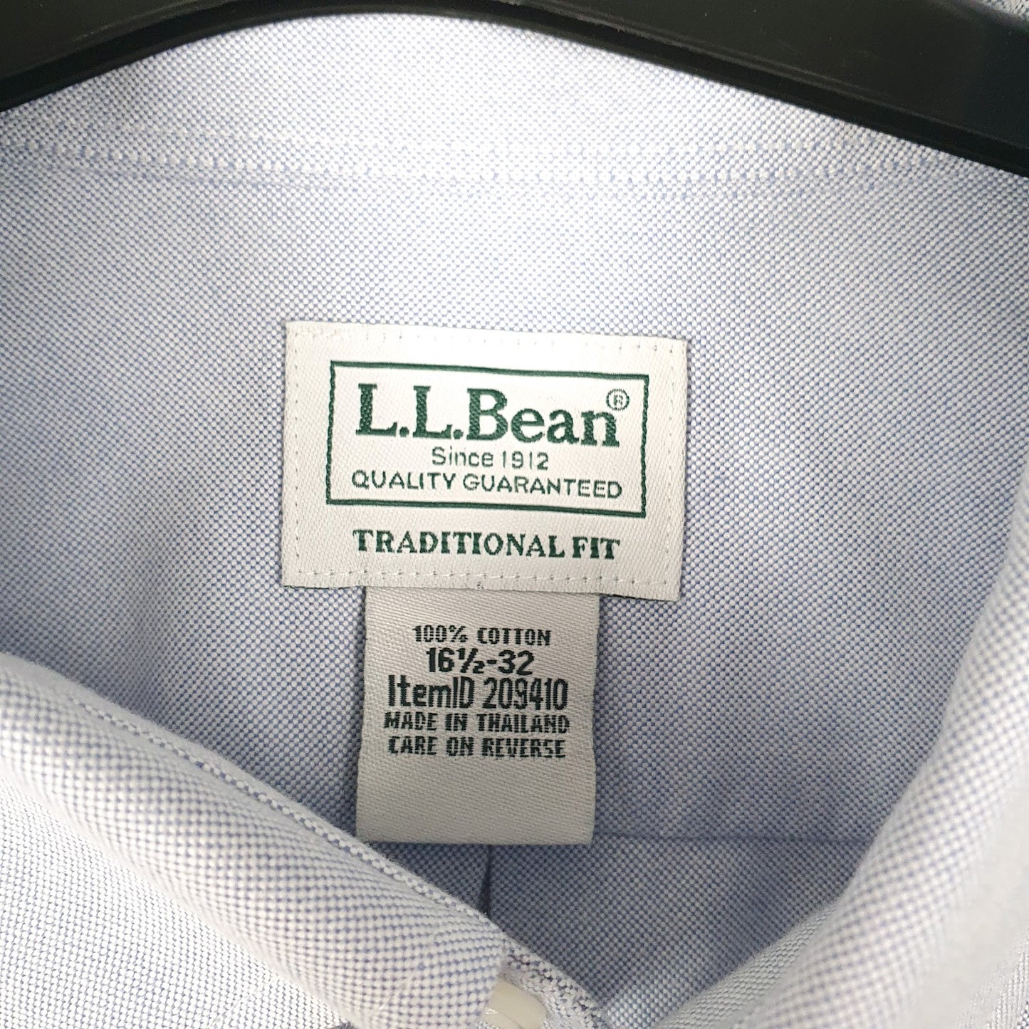 Mens Blue L.L.Bean   Shirt