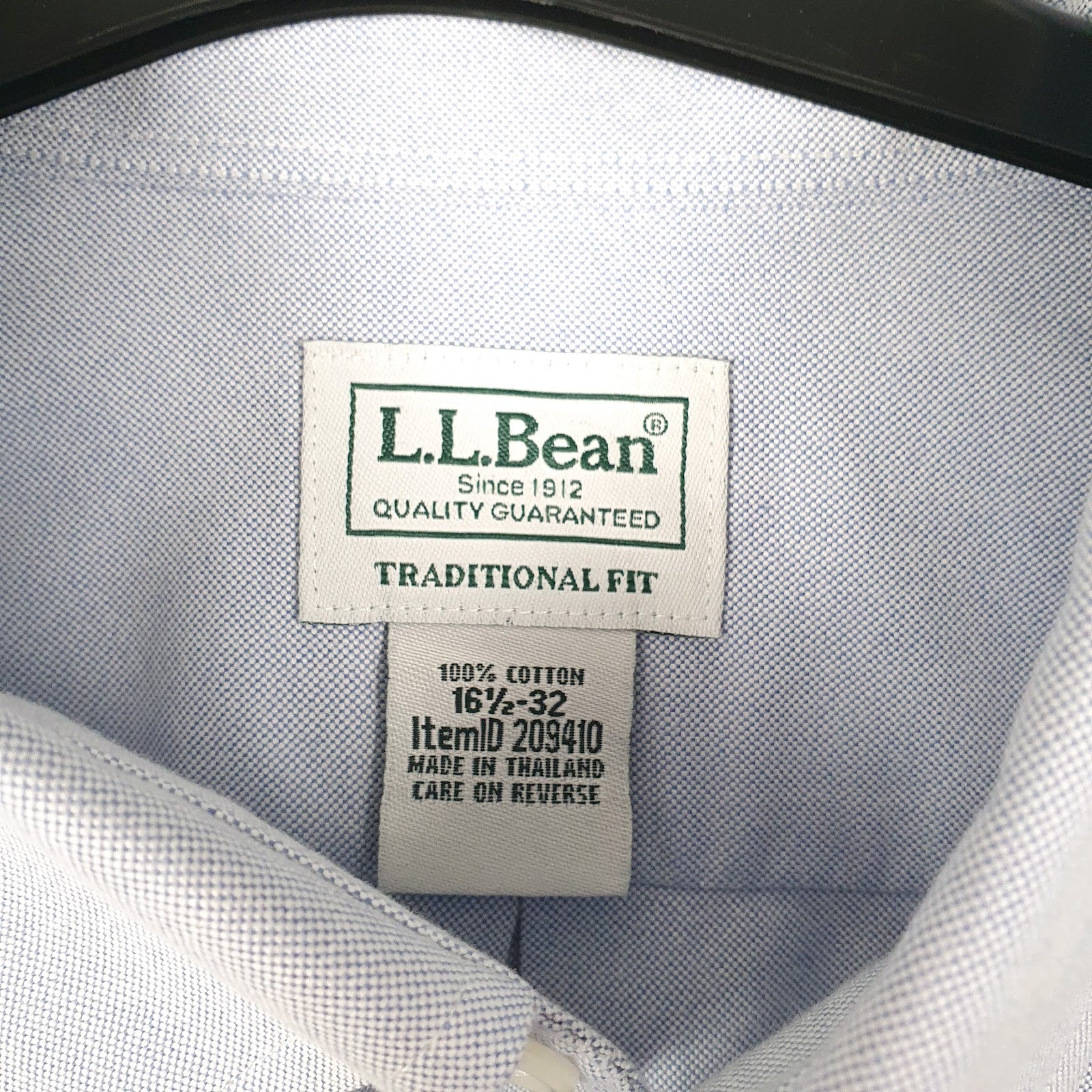 Mens Blue L.L.Bean   Shirt