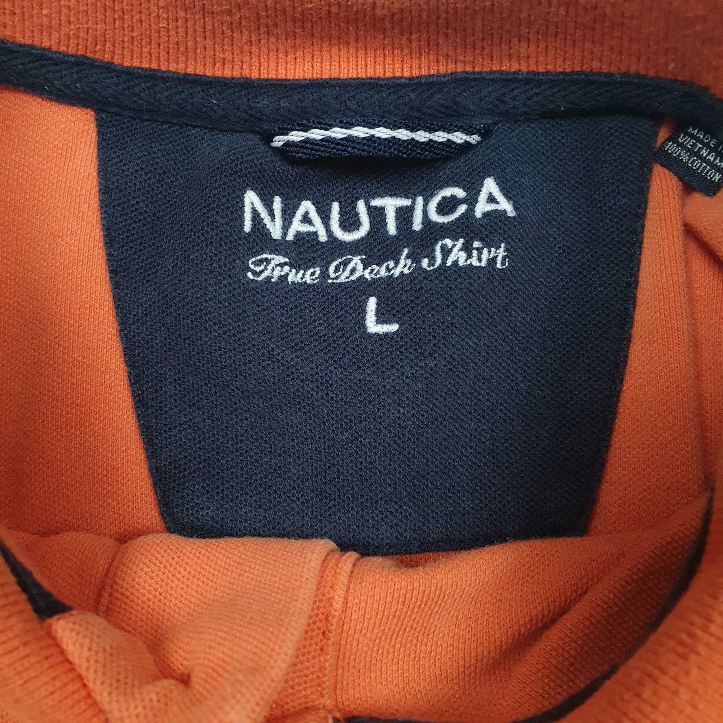 Mens Orange Nautica   Polo Shirt