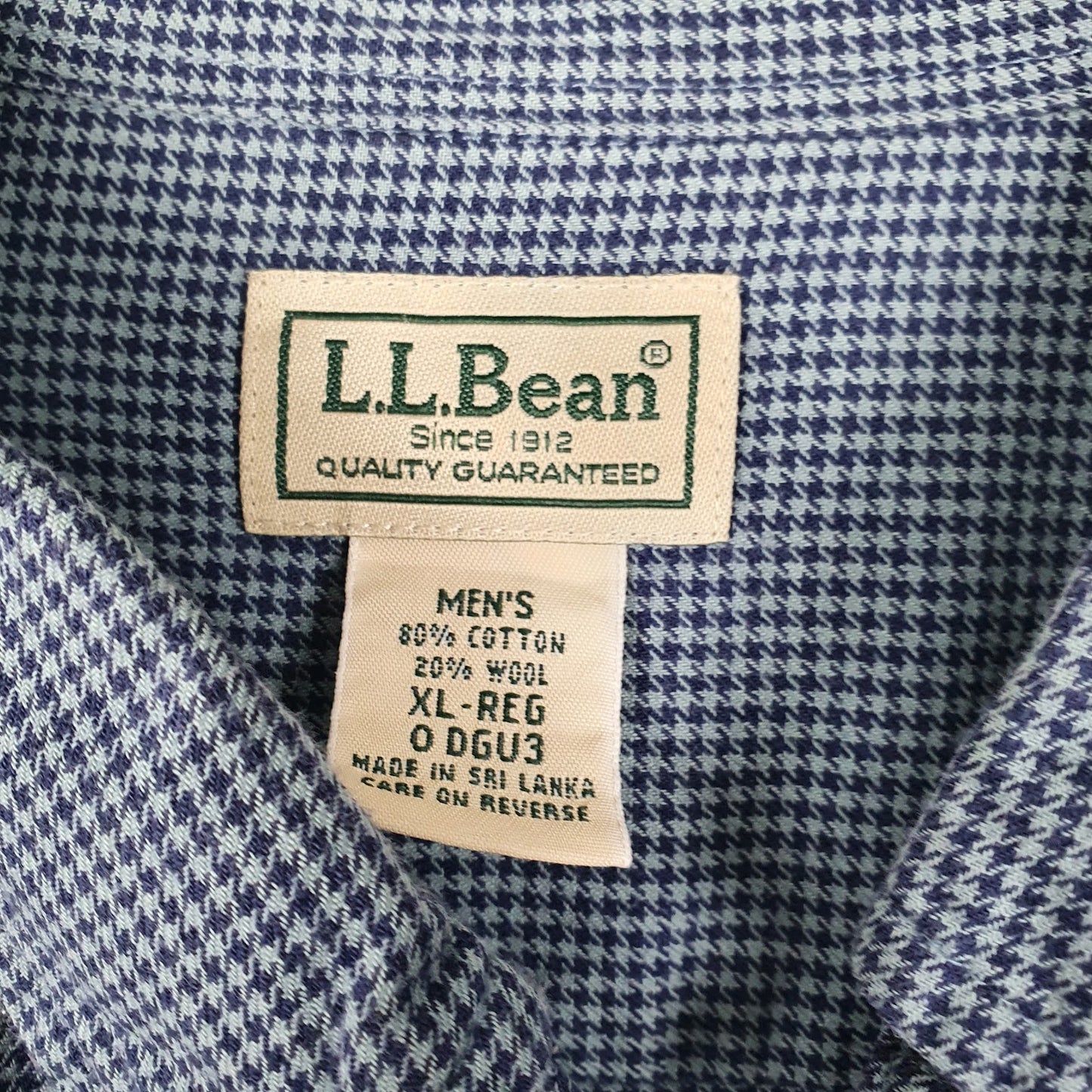 Mens Blue L.L.Bean   Shirt