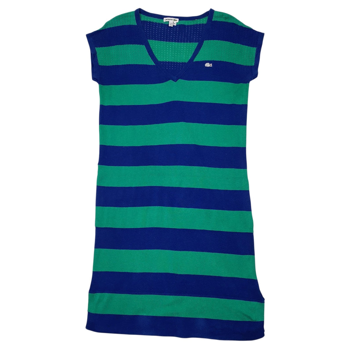 Womens Green Lacoste  Sleeveless Dress