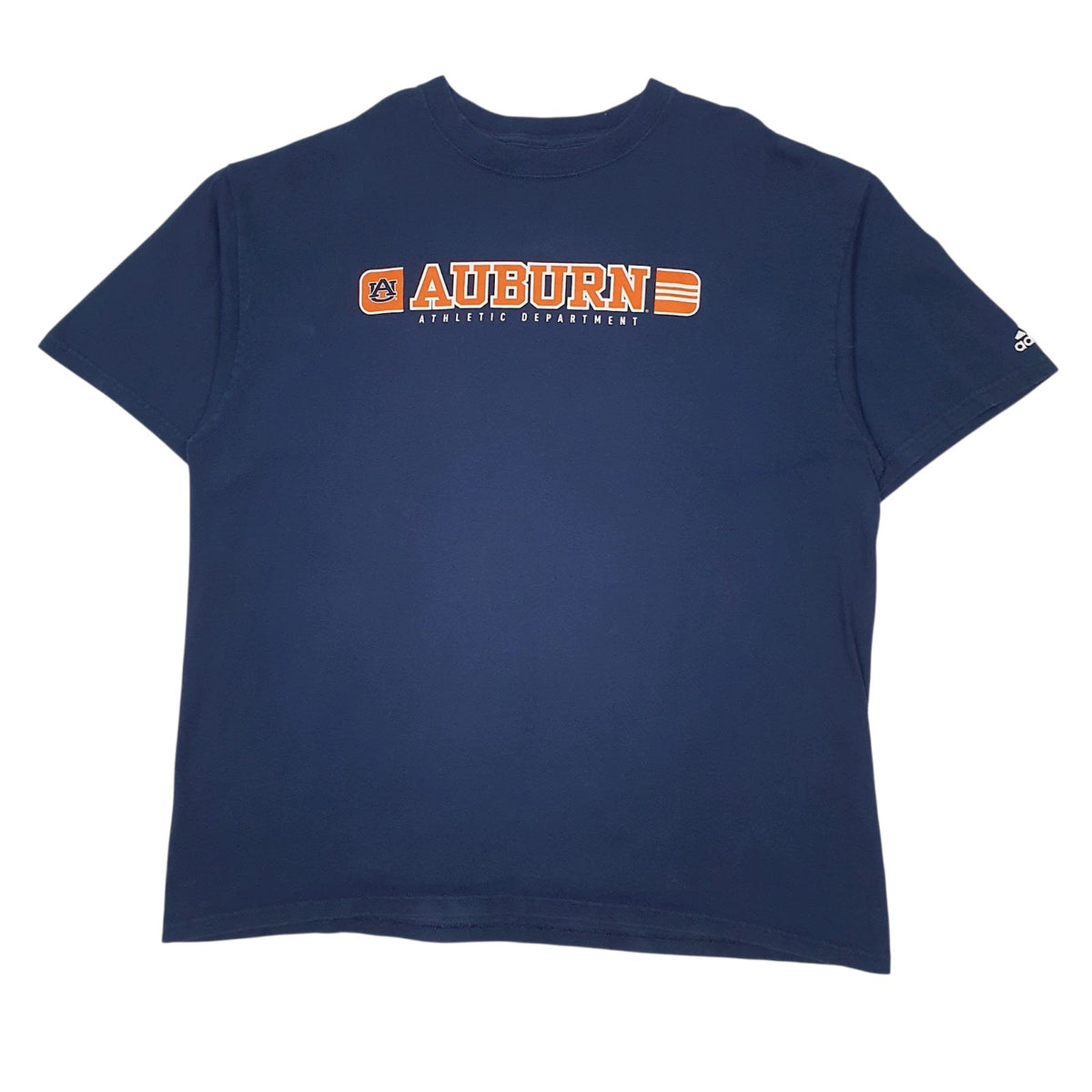 Mens Navy Adidas Auburn Athletic Department Short Sleeve T Shirt