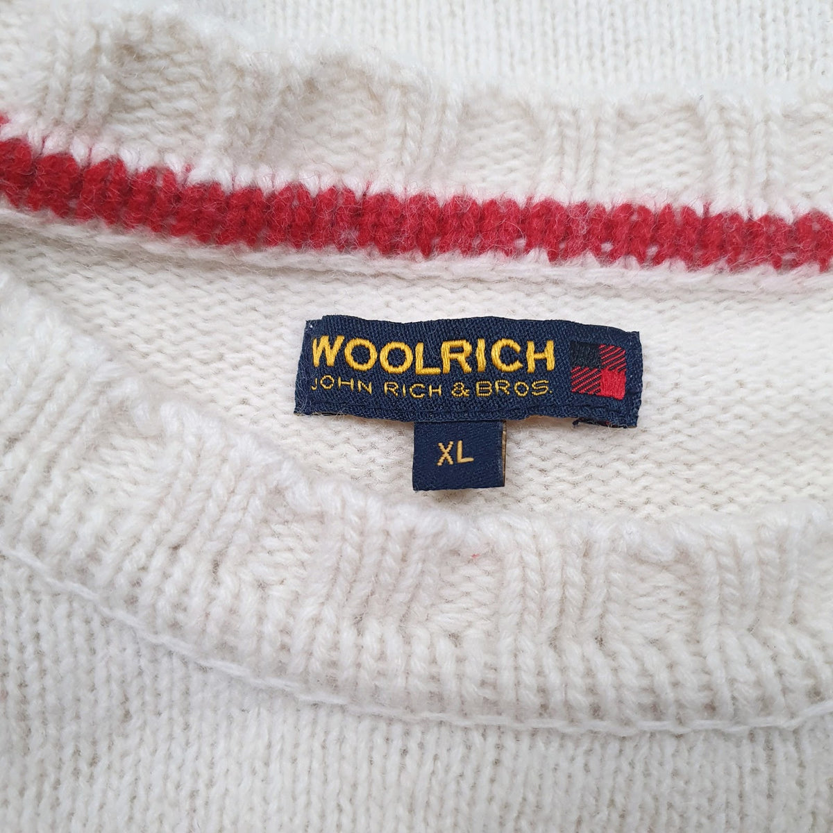 Womens Cream Woolrich  Crewneck Jumper
