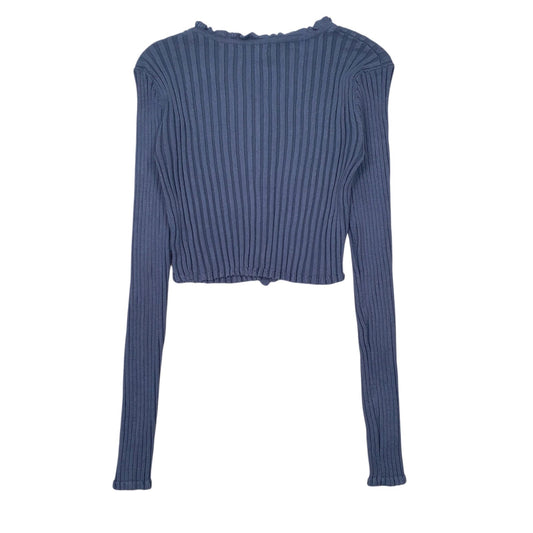 Womens Blue Love Tree  Cardigan Jumper