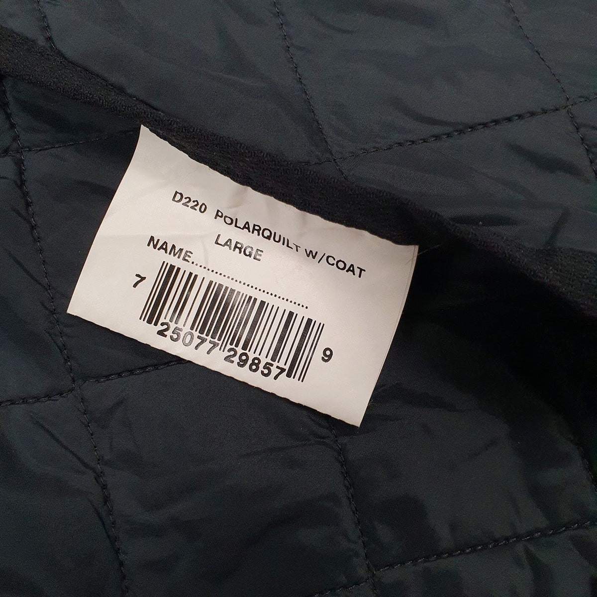 Mens Black Barbour Polarquilt Quilted  Coat